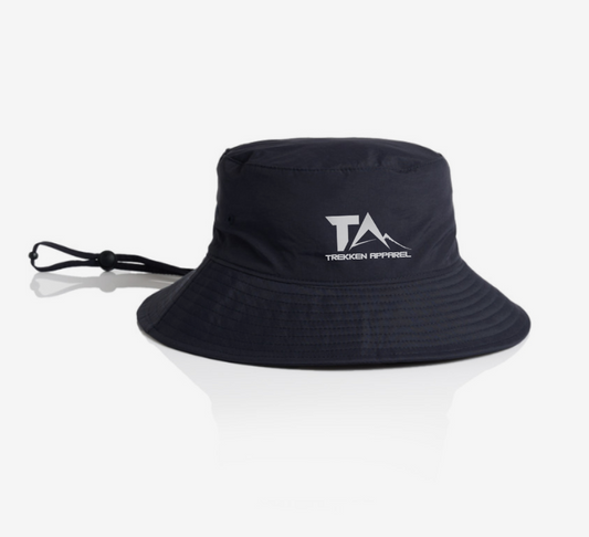 WIDE BRIM BUCKET HAT - RECYCLED