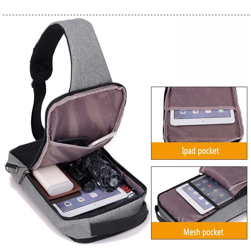 Outdoor Anti-theft USB charging travel bag
