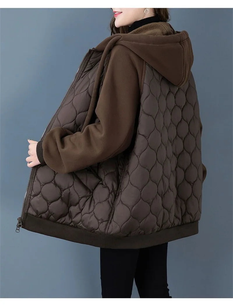 Hooded Splice Down Coat