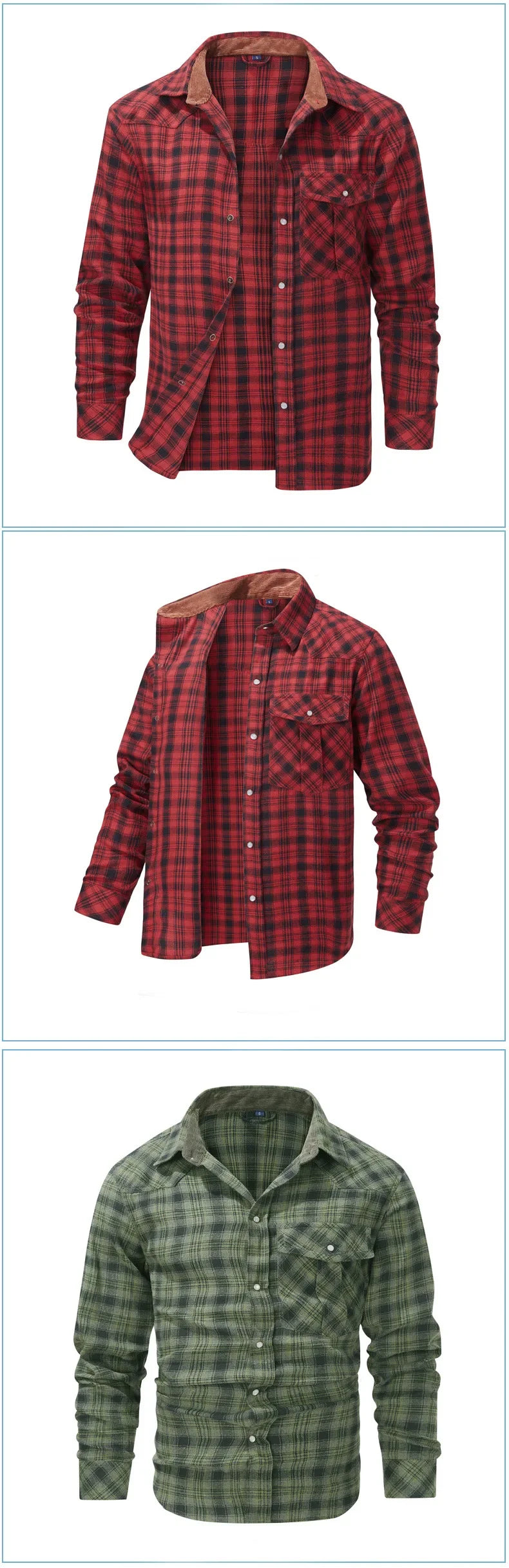 Men's Plaid Flannel Shirt