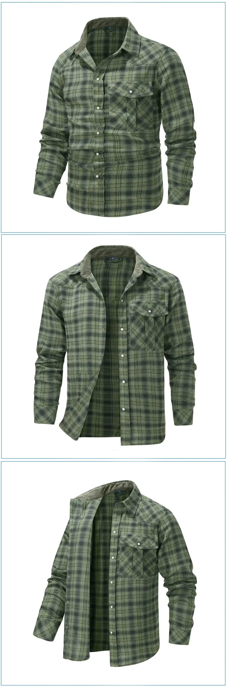 Men's Plaid Flannel Shirt