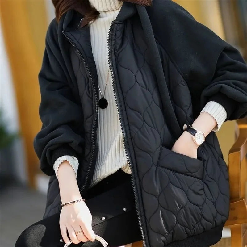 Hooded Splice Down Coat