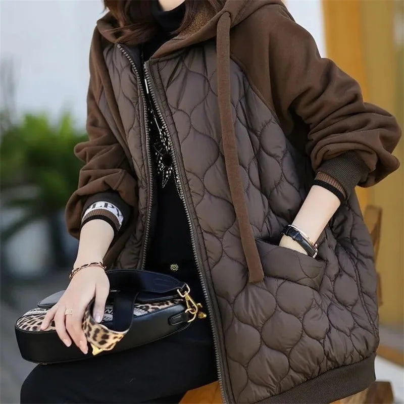 Hooded Splice Down Coat