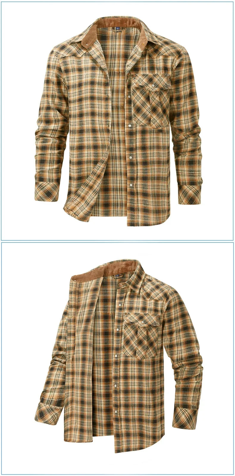 Men's Plaid Flannel Shirt