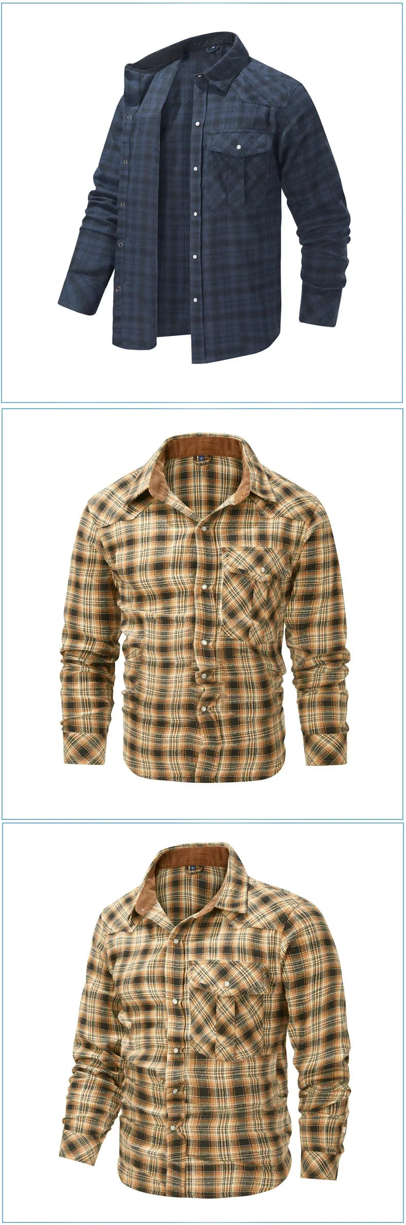 Men's Plaid Flannel Shirt