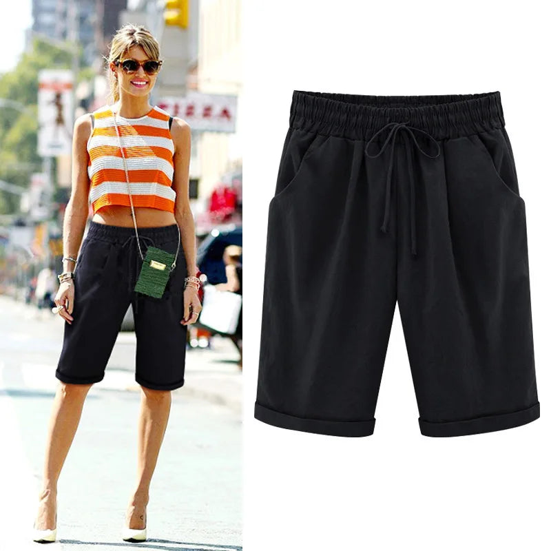 High Waist Casual Shorts