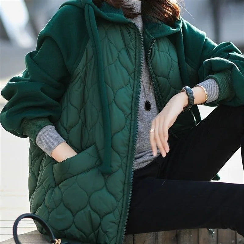 Hooded Splice Down Coat