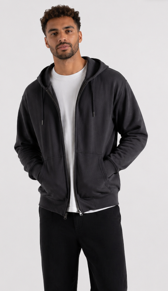 ESSENTIAL ZIP HOODIE