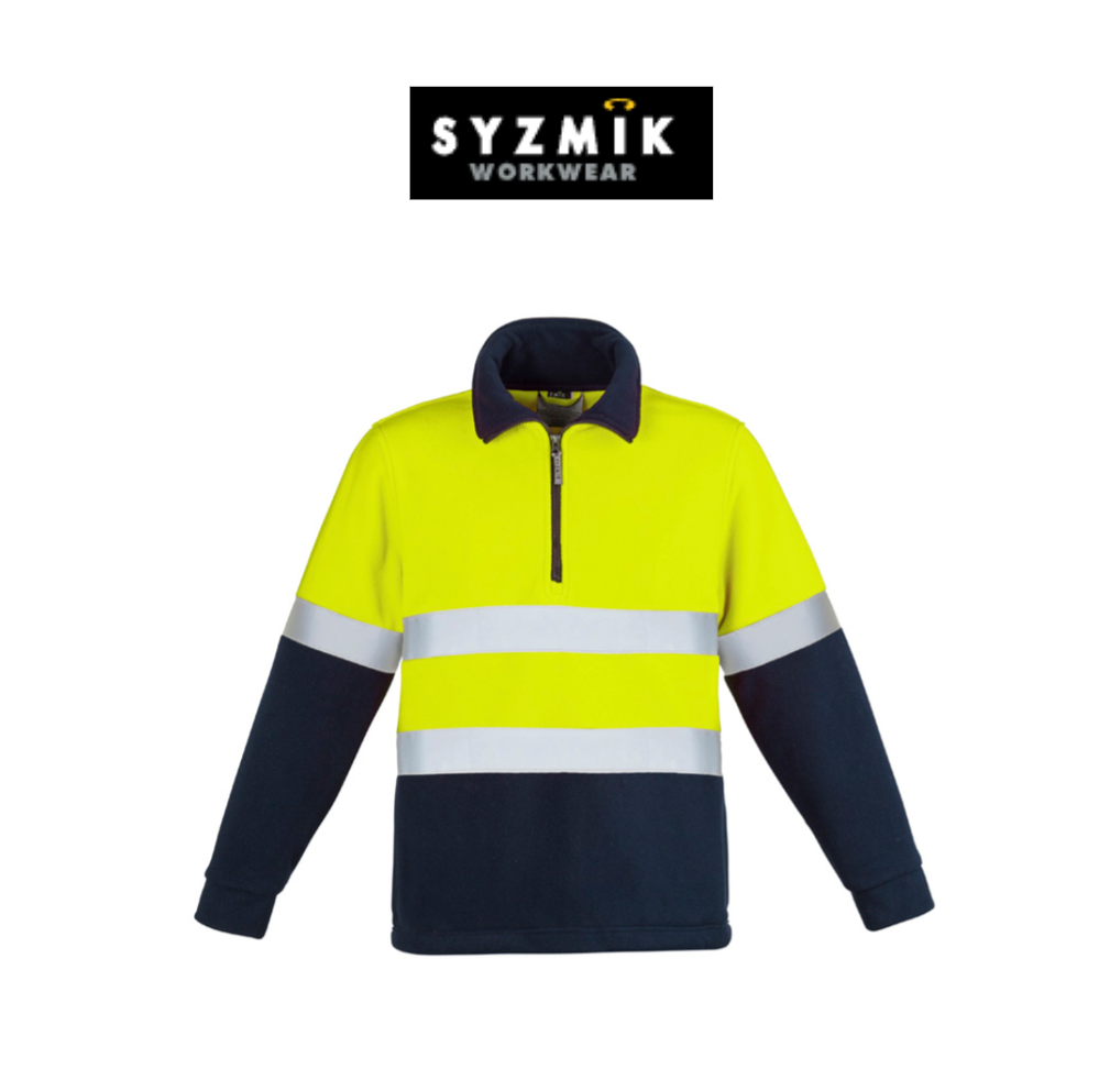 SYZMIK Unisex Hi Vis Polar Fleece Pullover-Hoop Taped