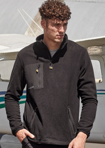 UNISEX STREETWORX LIGHTWEIGHT 1/4 POLAR FLEECE