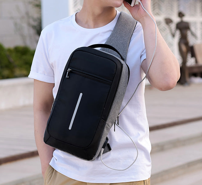 Outdoor Anti-theft USB charging travel bag