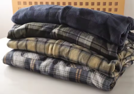 Mens Casual Plaid Shirt Jacket