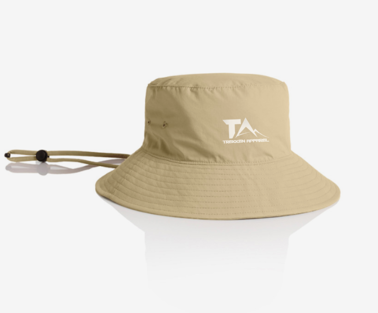 WIDE BRIM BUCKET HAT - RECYCLED