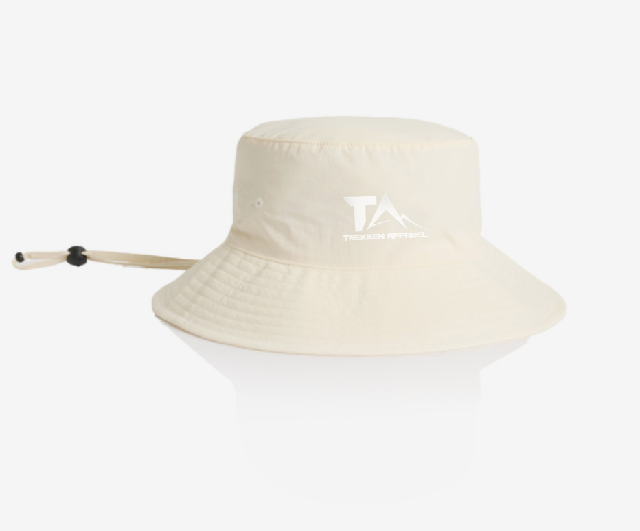 WIDE BRIM BUCKET HAT - RECYCLED