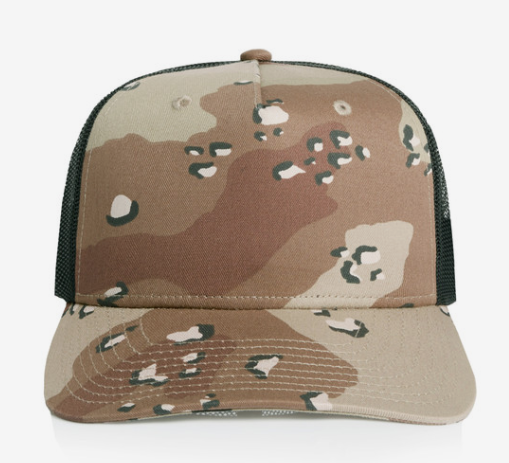 Mesh Contrast Camo Trucker