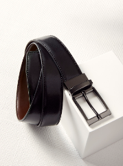 LEATHER MENS REVERSIBLE BELT