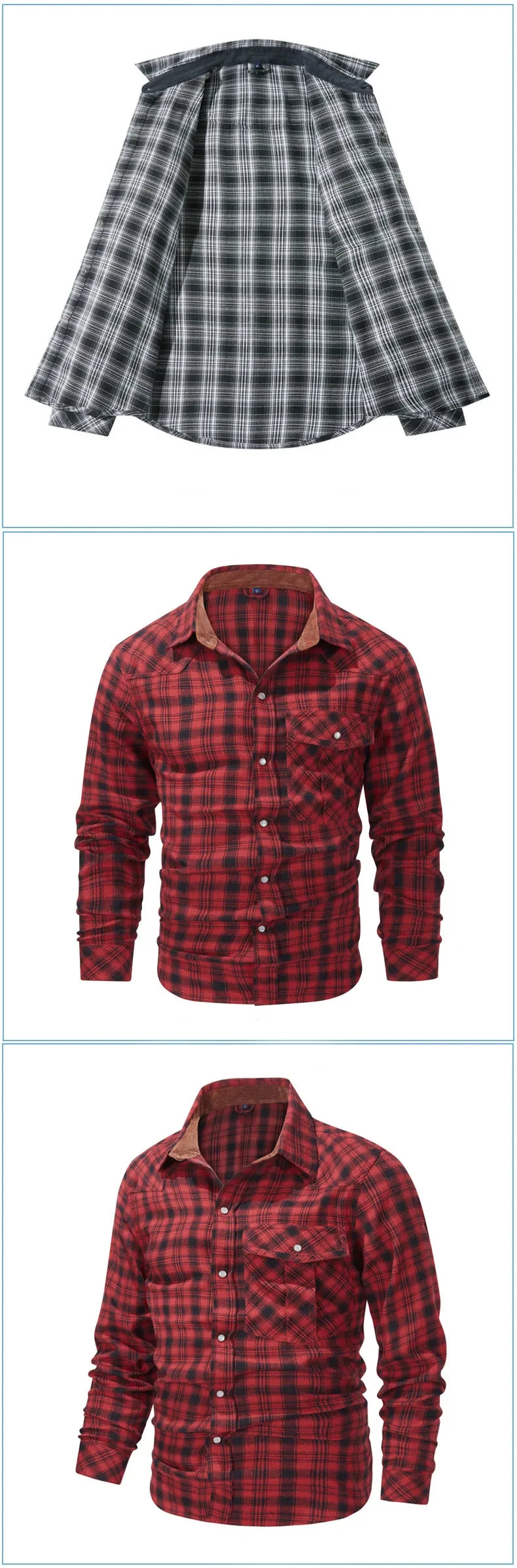 Men's Plaid Flannel Shirt
