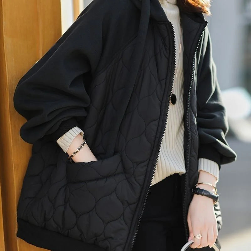Hooded Splice Down Coat